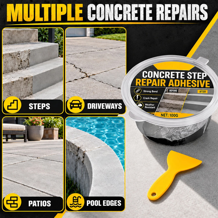 Heavy-Duty Concrete Step Repair Adhesive – Crack & Chip Filler