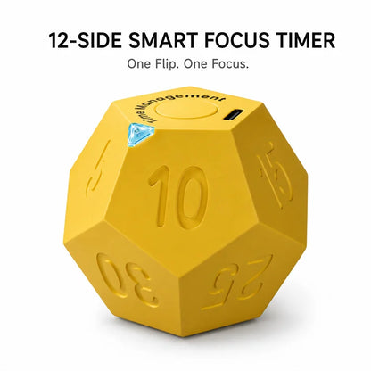 ⏳ FlipFocus 12-Sided Productivity Timer Cube