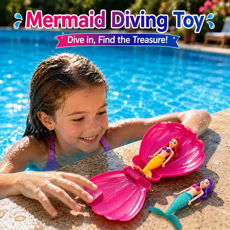 Spinning Mermaid Dive Toy Set – Floating Pool & Bath Water Game for Kids