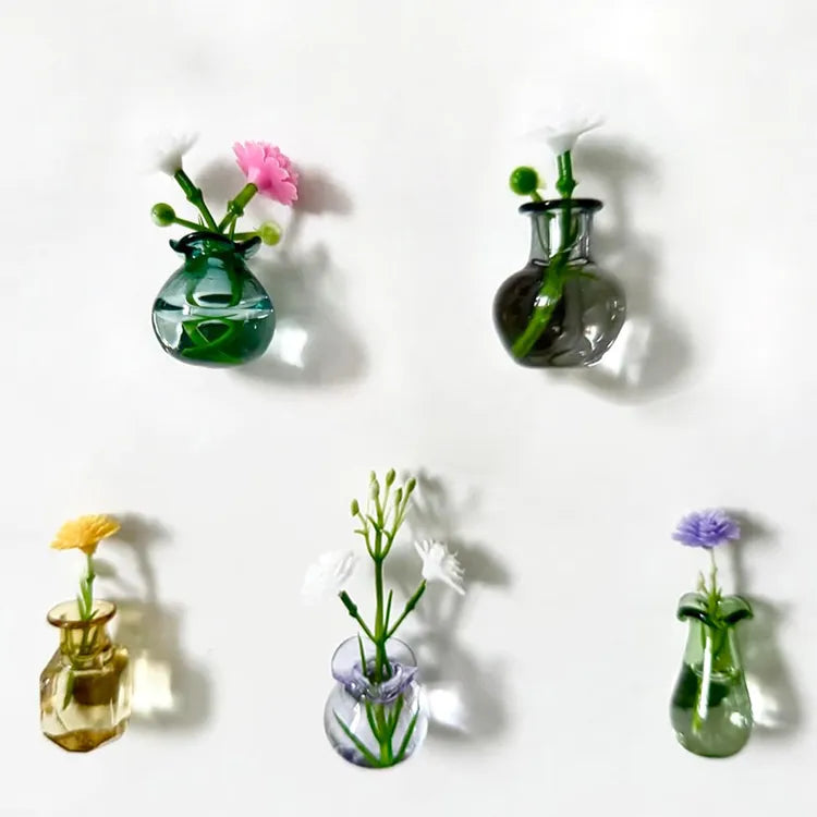 PetalNest™ 3D Mini Vase Fridge Magnets