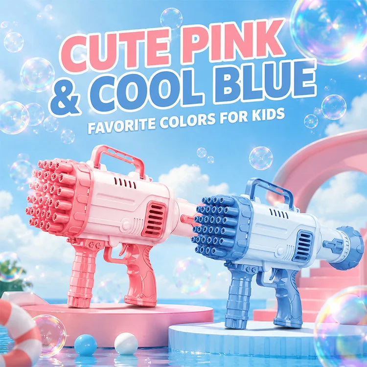 🫧 BubbleBlast™ Automatic Bubble Machine Gun