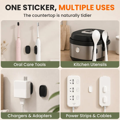 Magnetic Silicone Remote Holder – No-Drill Wall Organizer for Remotes & Chargers