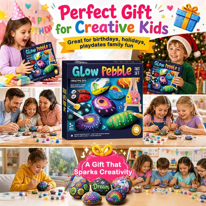 Rock Painting Kit for Kids – DIY Arts & Crafts Creative Stone Decorating Set