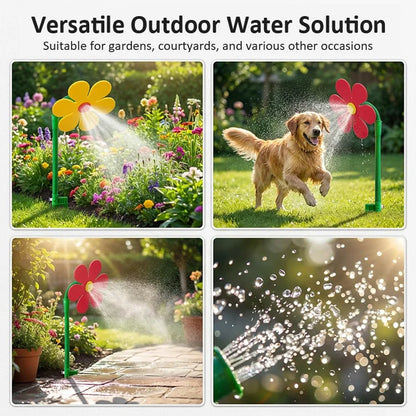 🌻 SunnySpin™ Crazy Dancing Daisy Water Sprinkler