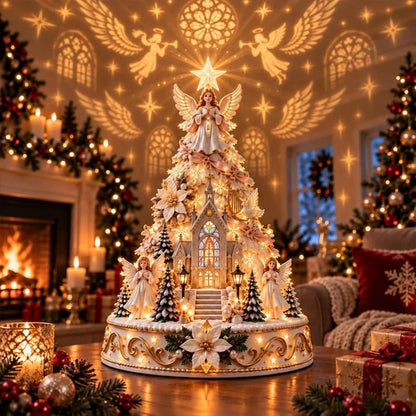 Christmas Village Projection Tree Lamp