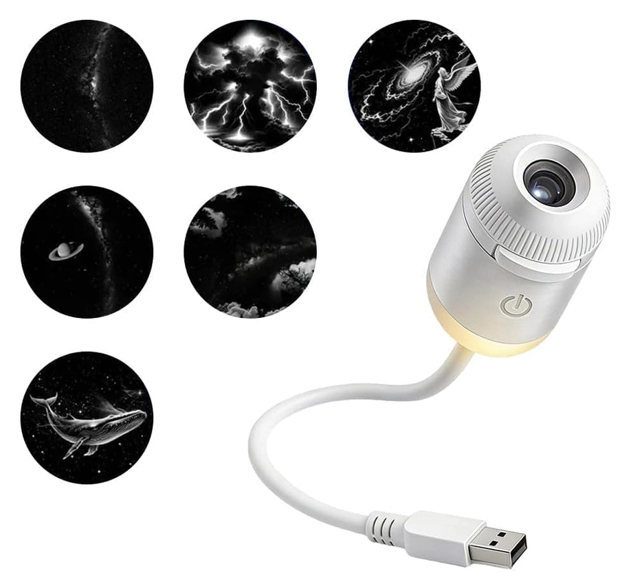 ✨ USB Starry Sky Projection Night Light