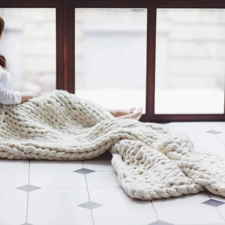 Kazeso™ Chunky Knit Weighted Blanket