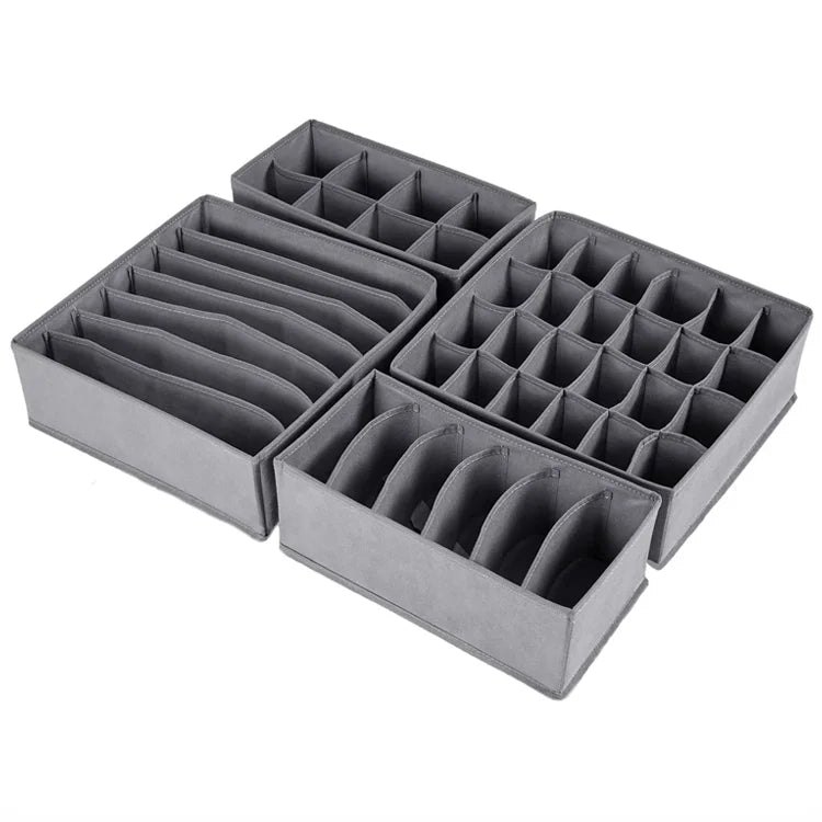 👗 Multi-Compartment Fabric Drawer Organizer Set