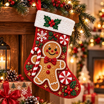 DIY Diamond Painting Christmas Stocking Kit – 6 Festive Holiday Designs