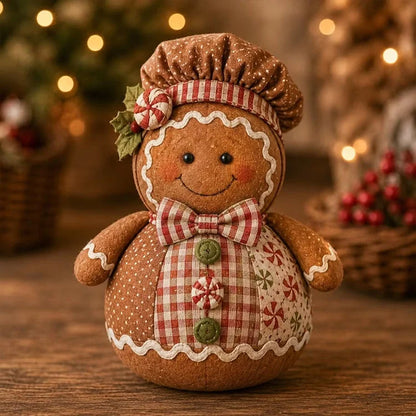 DIY Patchwork Santa Doll Kit – 3D Fabric Christmas Craft & Holiday Decor