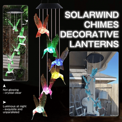 Solar Hummingbird/Butterfly Wind Chimes