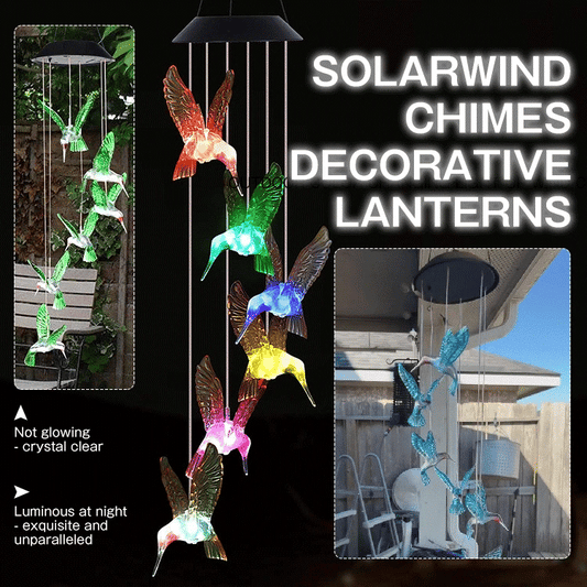 Solar Hummingbird/Butterfly Wind Chimes