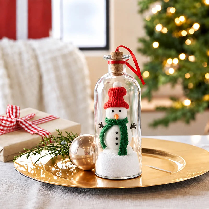 Recordable Christmas Tree Message Bottle – Personalized Voice Keepsake