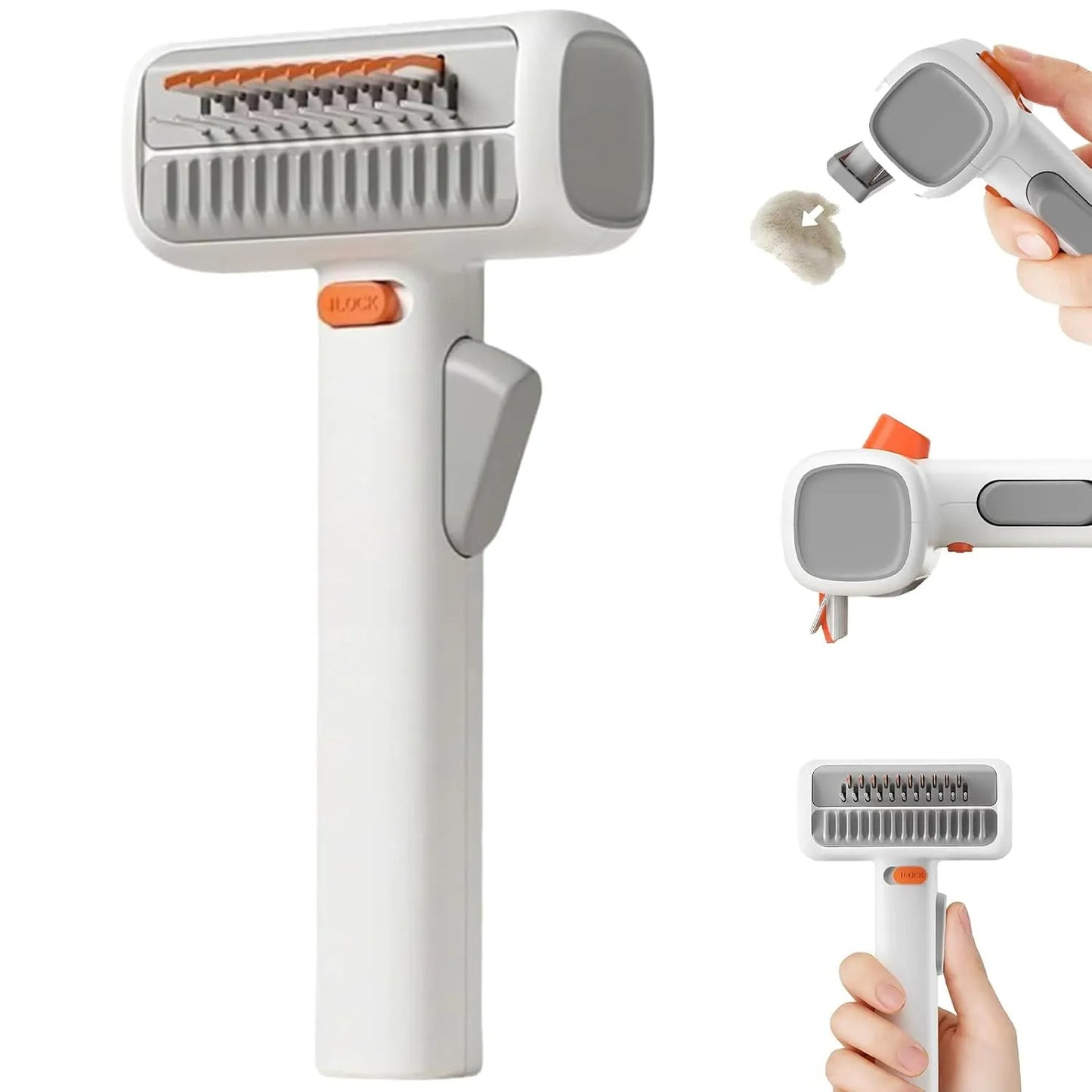 🐾 2-in-1 Pet Grooming Comb – Advanced Detangling & Deshedding System