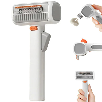🐾 2-in-1 Pet Grooming Comb – Advanced Detangling & Deshedding System
