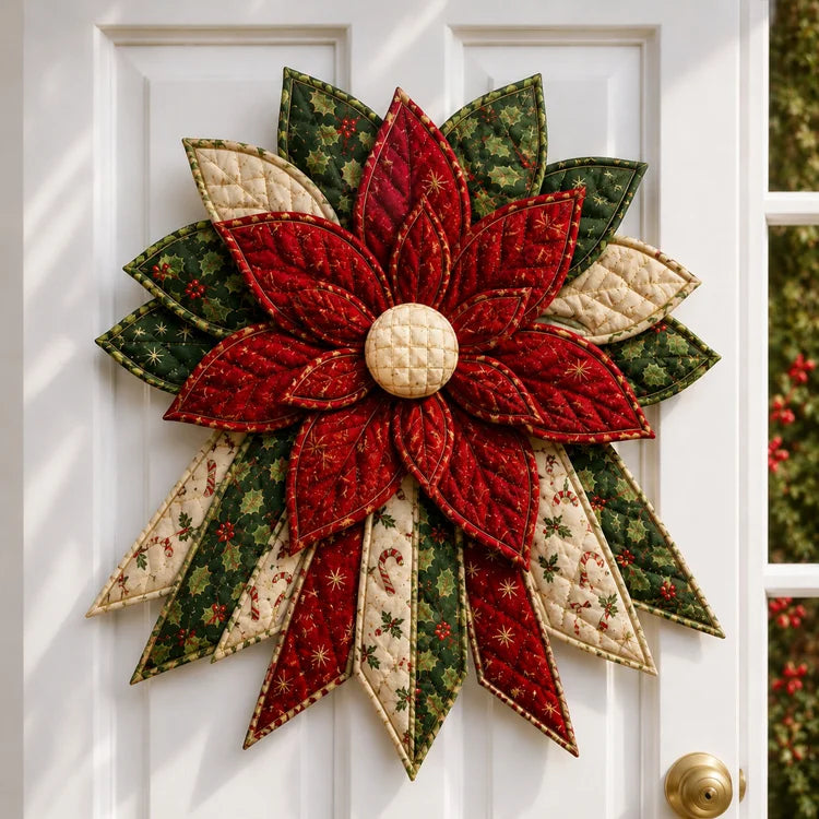 DIY Christmas Quilted Door Hanger Sewing Kit – 3D Holiday Decor