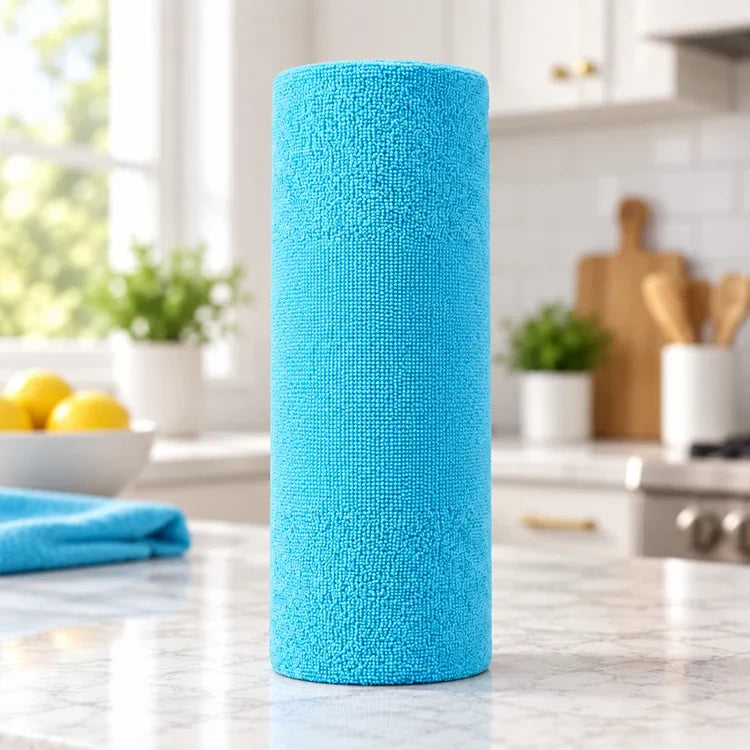Reusable Microfiber Cleaning Cloth Roll