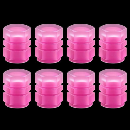 Luminous Tire Valve Stem Caps – Universal Fluorescent Wheel Accessories For Cars, Bikes & Motorcycles