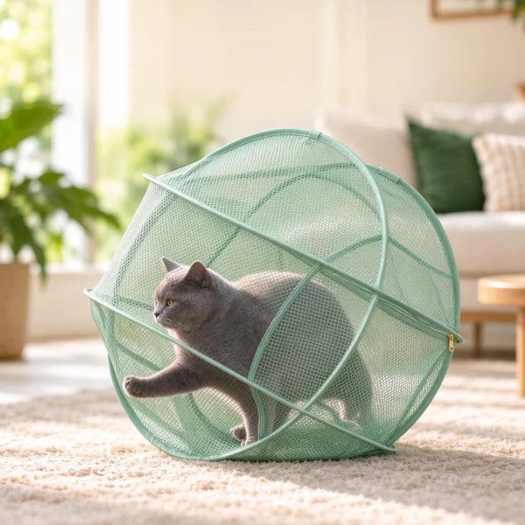 Portable 360° Cat Playpen