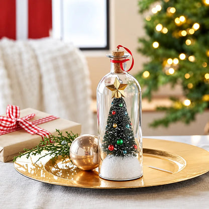 Recordable Christmas Tree Message Bottle – Personalized Voice Keepsake