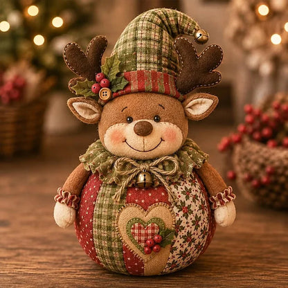 DIY Patchwork Santa Doll Kit – 3D Fabric Christmas Craft & Holiday Decor