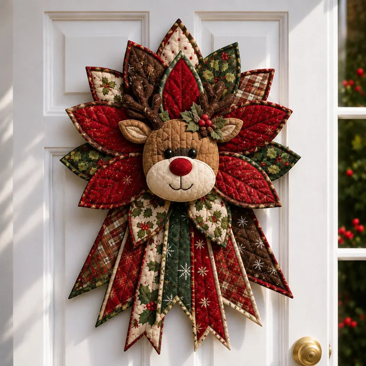 DIY Christmas Quilted Door Hanger Sewing Kit – 3D Holiday Decor