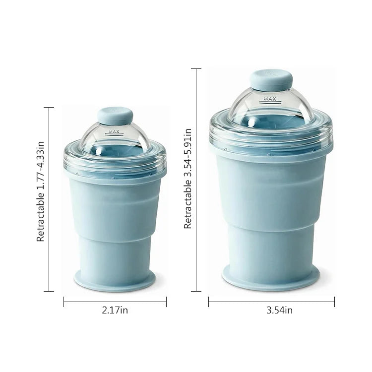 ChillSphere™ Foldable Ice Ball Bottle – Includes Large + Small Duo Set