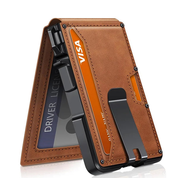 Kazeso™ Carbon Fiber Pop-Up Wallet