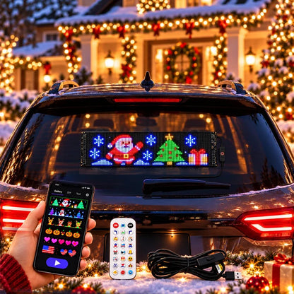 Custom Christmas Car Window LED Display