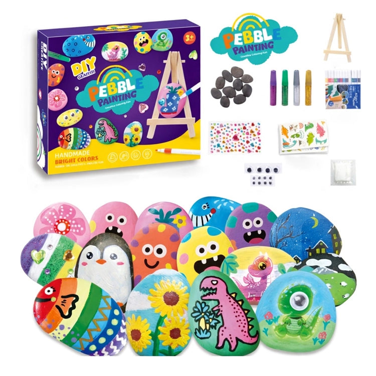 Rock Painting Kit for Kids – DIY Arts & Crafts Creative Stone Decorating Set