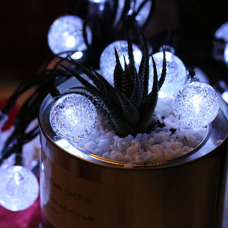🌙 Kazeso - Solar Bubble String Lights