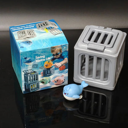 Underwater Rescue Dive Toy Set – Pop-Up Ocean Animal Pool Game for Kids