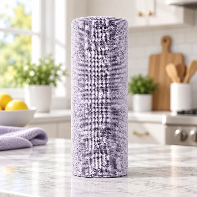Reusable Microfiber Cleaning Cloth Roll