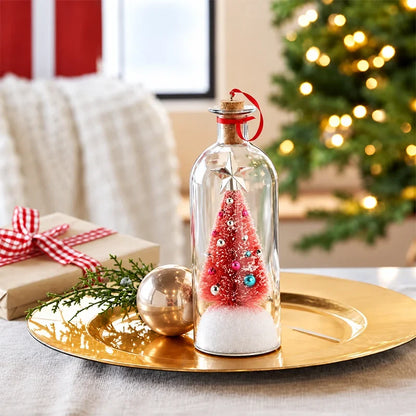 Recordable Christmas Tree Message Bottle – Personalized Voice Keepsake