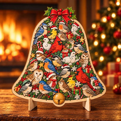 DIY Christmas Wooden Puzzle Display Keepsake with Stand