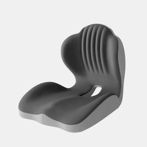 Ergonomic Memory Foam Seat Cushion with Integrated Lumbar Support – Extra Thick Back & Hip Pressure Relief