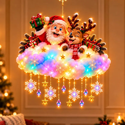 🔥 LAST DAY 50% OFF🎁Light-Up Christmas Cloud Wall Decor