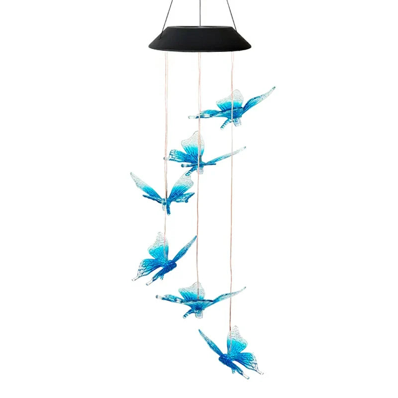 Solar Hummingbird/Butterfly Wind Chimes