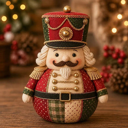 DIY Patchwork Santa Doll Kit – 3D Fabric Christmas Craft & Holiday Decor