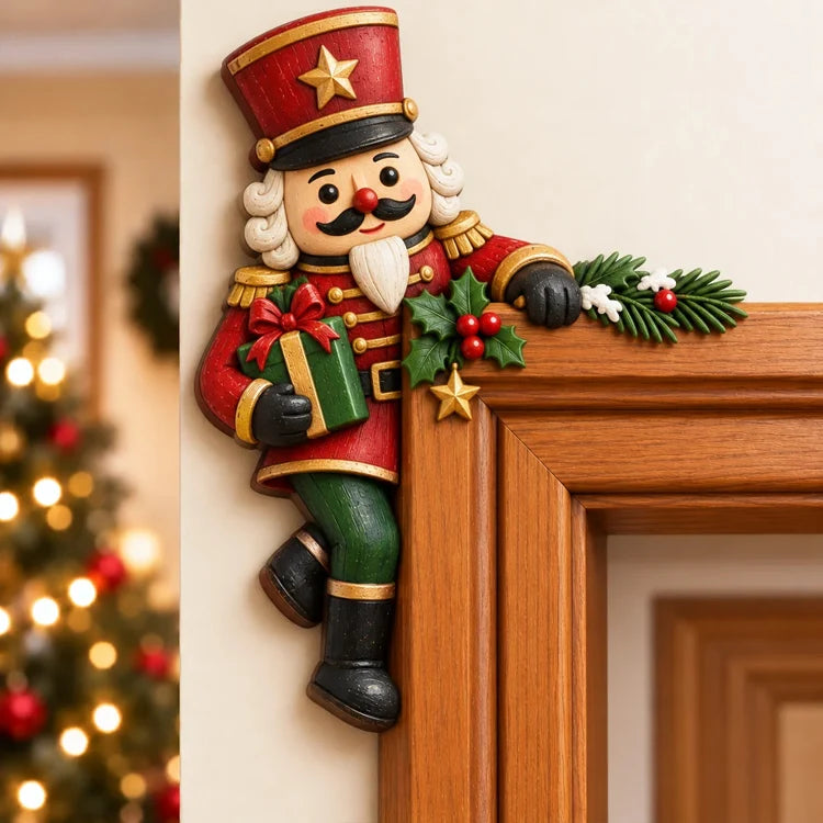 Peekaboo Christmas Corner Decor – 8 Festive Door Frame Characters