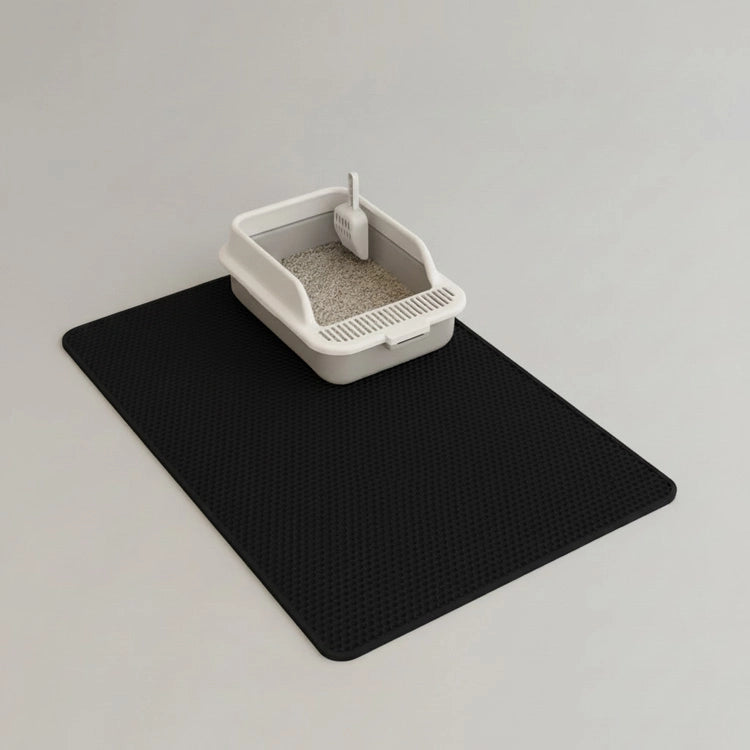 🐾 Large Double-Layer Honeycomb Cat Litter Mat – Waterproof EVA Litter Trapping Mat for Cleaner Floors