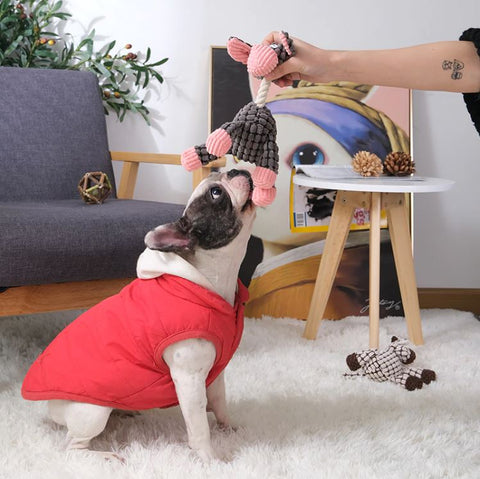 The Indestructible plush dog toys for aggressive chewers