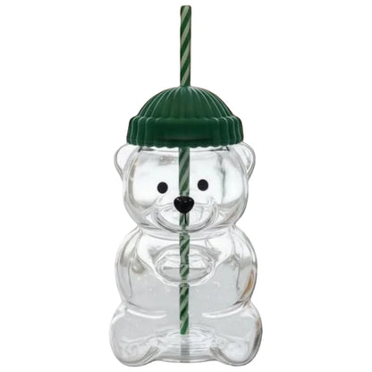 🧸 BearSip - Glass Cup – Cute, Cozy & Made to Brighten Your Day