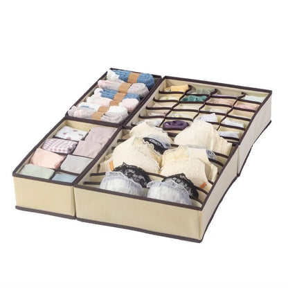👗 Multi-Compartment Fabric Drawer Organizer Set