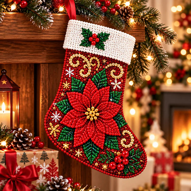 DIY Diamond Painting Christmas Stocking Kit – 6 Festive Holiday Designs